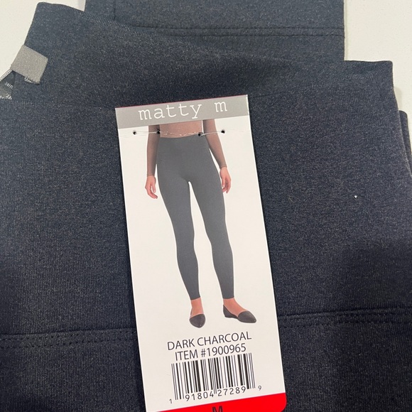 Matty M Dark Charcoal Leggings - Picture 2 of 3